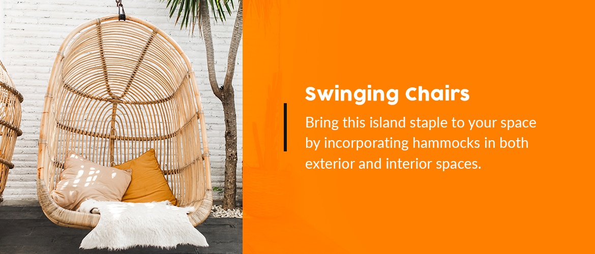 Tropical Swinging Chairs