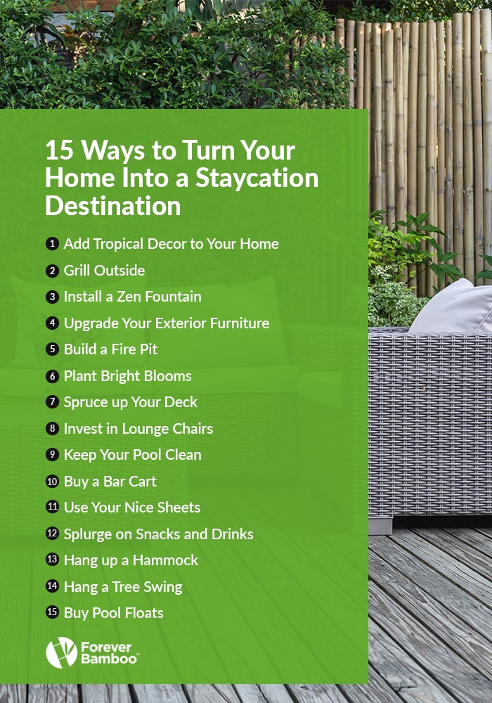 15 Ways to Turn Your Home Into a Staycation Destination