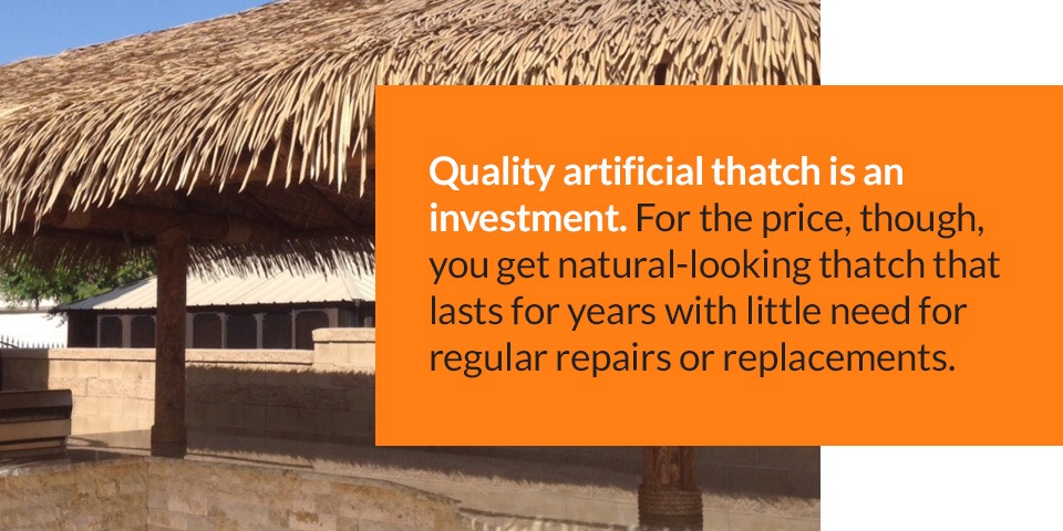 High-quality artificial thatch