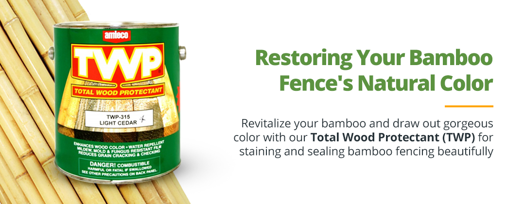 Restoring Bamboo Fence Color