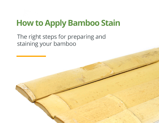 How to Apply Bamboo Stain