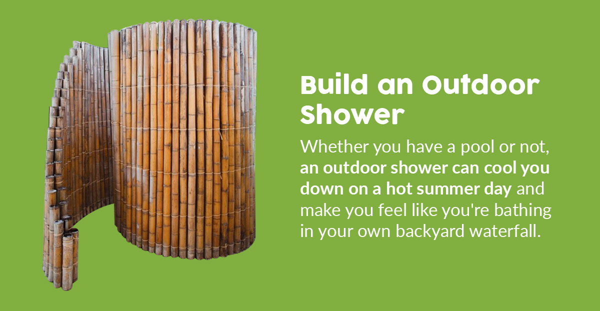 DIY Outdoor Shower in the Backyard