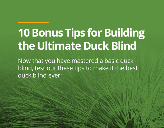 Building a DIY Duck Blind Cheap! Instructions for Permanent Duck Blind 