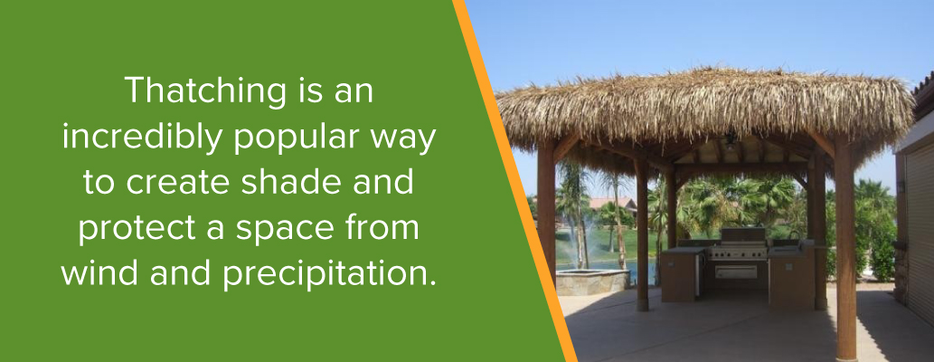 Give Shade to Outdoor Space Using Thatch