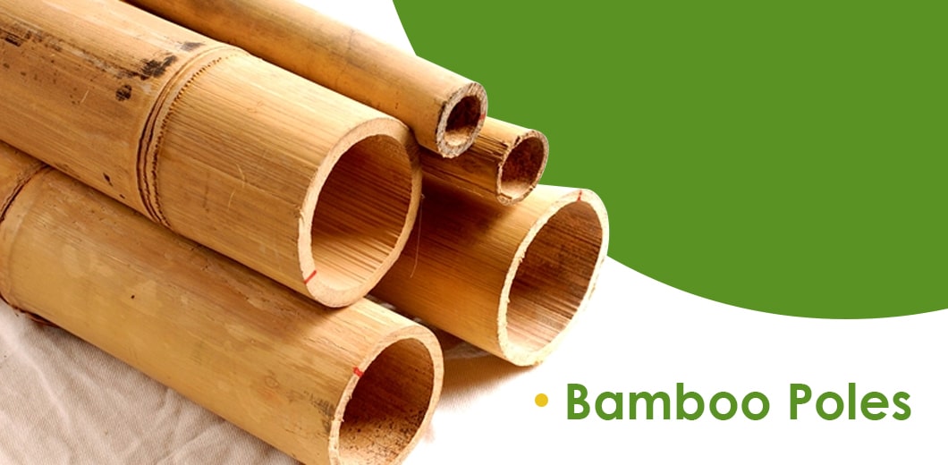 Decorating with bamboo poles indoors