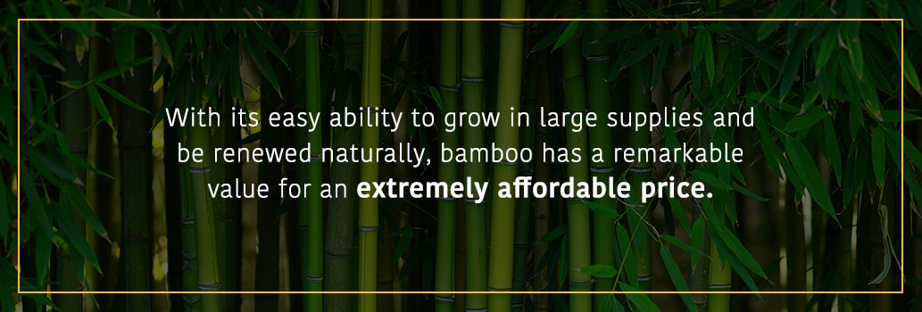 How expensive is bamboo? Affordable cheap bamboo fencing